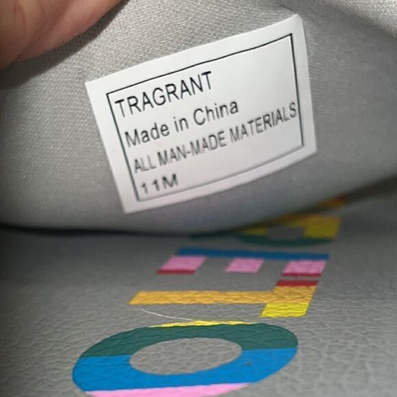 Tretorn Tragrant Multicolor Rainbow Silver Gray Slip On Sandals Slides Size 11 - Picture 9 of 9